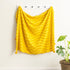 Renee Taylor Wave Cotton Chenille Throw Mustard